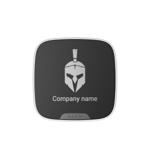 Placa frontala personalizabila, Ajax BrandPlate, negru