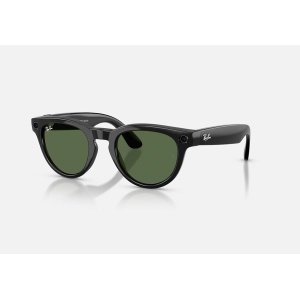 RayBan Meta HEADLINER Low Bridge Fit - Shinny Black - G-15 Green GEN2