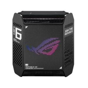Router Wireless Asus GT6(B-1-PK)Black, tri-band, WI-FI 6, Standard retea: WiFi 6 (802.11ax), IPv4, IPv6, Backwards compatible with 802.11a/b/g/n/ac Wi-Fi, segment AX10000, , 2.4GHz 574Mbps, 5G-1Hz 4804Mbps, 5G-2 4804Mbps, 9 antene interne, Procesor