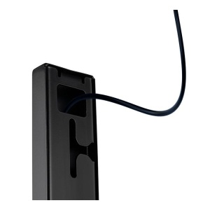 Suport podea double sided B-Tech compatibil cu seria OM55N-D Samsung (Signage Display), suporta pana la la 50kg, montare tip portret, desing subtire potrivit pentru instalarea in interior, cable management integrat, negru - Img 4