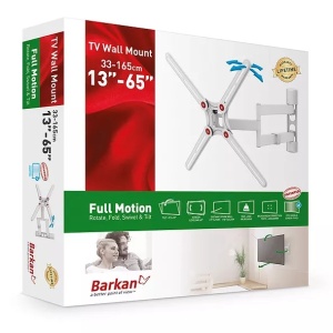 Suport TV de perete, Barkan 3400W.W, Fix, 29"- 65", VESA 400 x 400 mm, suporta pana la 40kg, alb - Img 2