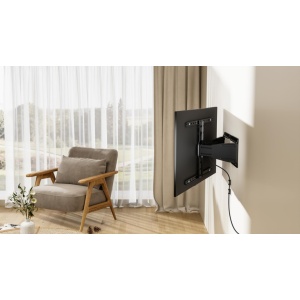 Suport TV UltraSlim Serioux 43-90" 50kg compatibilitate dimensiune ecran 43"-90" VESA 100x200 - 600x400 greutate maxima suportata 50kg Profile 19.5~250mm Tilt +3°~-15° Swivel Range +30°~-30° Screen Level +3°~-3° - Img 9