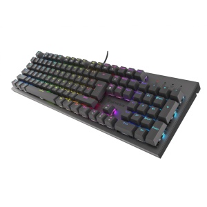 Tastatura gaming mecanica cu fir Genesis Thor 303, iluminare RGB, switch-uri Red, 104 taste, 11 butoane multimedia, negru - Img 4