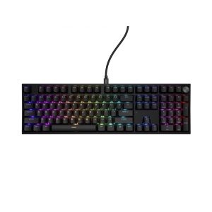 Tastatura gaming mecanica cu fir Genesis Thor 404 , iluminare RGB, switch-uri Peach, 107 taste, 11 butoane multimedia, negru - Img 2