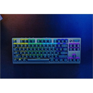 Tastatura Razer DeathStalker V2 Pro Tenkeyless, wireless, bluetooth, cu fir, conectivitate Razer™ HyperSpeed Wireless (2.4 Ghz), Bluetooth, sau Type-C, switch Razer™ Low-Profile Optical Switches (Linear), butoane programabile, optiune gaming mode,