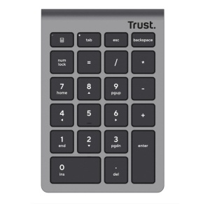 Tastatura Trust numerica wireless Xalax , numar taste 22, gri