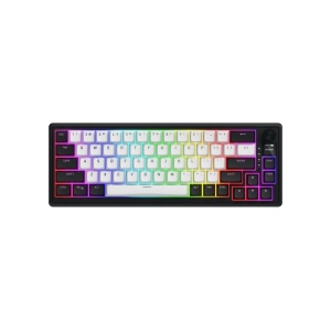 Tastatura wireless Hator Skyfall MAG Ultima 8K 65, interfata 2.4GHz, BT5.3, USB, polling rate 8000Hz, capacitate baterie 8000mAh, switch HATOR Aurum Ice Magnetic linear, material tasta OMA, buton de control multimedia, sistemde anulare a zgomotului