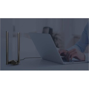 Tenda USB Adapter U18A, AX1800 Dual-band Wireless, WI-FI 6, USB 3.0, 2 x antene externe 5 dbi, Dimensiuni: 243.8 x 101 x 27 mm, Standard wireless: IEEE802.11ax/ac/n/a 5 GHz, IEEE802.11ax/b/g/n 2.4 GHz, Viteza transfer: 5 GHz: până la 1201 Mbps, 2.4 GHz: - Img 2