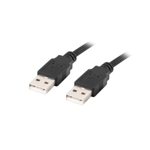 USB-A M/M 2.0 CABLE 0.5M BLACK LANBERG