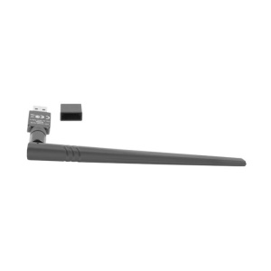 Adaptor USB placă rețea wireless NC-0300-WIE N300, 1x antenă internă + 1x externă