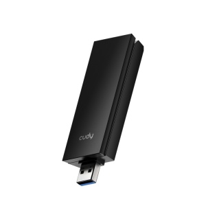 Adaptor Wireless Cudy WU5400, AX5400, Wi-Fi 6 Tri-Band, 2 x Antene interne, standard wireless 802.11 a/b/g/n/ac/ax