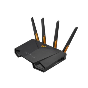 ASUS TUF Gaming AX3000 Dual Band WiFi 6 Gaming Router, TUF-AX3000, Network Standard: IEEE 802.11a, IEEE 802.11b, IEEE 802.11g, WiFi 4 (802.11n), WiFi 5 (802.11ac), WiFi 6 (802.11ax), IPv4, IPv6, Data rate: (2.4GHz) : up to 574 Mbps, (5GHz) : up to 2402