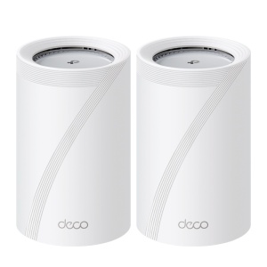 BE11000 Whole Home Mesh Wi-Fi 7 System(Tri-Band) SPEED: 688 Mbps at 2.4 GHz + 4324 Mbps at 5 GHz + 5765 Mbps at 6 GHz SPEC: Internal Antennas, 2 × 5 Gigabit Ports + 1 × 2.5 Gigabit Port (WAN/LAN auto-sensing), 1× USB Port, 240MHz for 5 GHz and 320MHz for