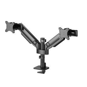 Brat dublu monitor Neomounts DS65S-950BL2; pentru display-uri cu diagonale 24"-34", sistem de prindere VESA 75x75~100x100, greutate maxima suportata 11 - per ecrankg, full motion, tilt +70°, swivel 90°, rotate 90°; gas spring; culoare negru. Garantie 5 - Img 2