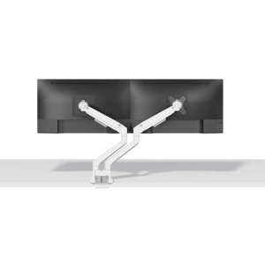 Brat dublu monitor Neomounts DS70-250WH2; pentru display-uri cu diagonale 17"-32", sistem de prindere VESA 75x75~100x100, greutate maxima suportata 9 - per ecrankg, full motion, tilt +45°, swivel 90°, rotate 180°; gas spring; culoare argintiu. Garantie 5 - Img 2
