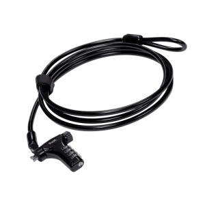 Cablu de securitate laptop Trust, lungime cablu 180 cm, negru