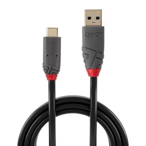 Cablu transfer Lindy LY-36912, USB 3.2 Type A to C Cable, 1.5m, Anthra Line - Img 2