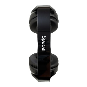 Casti cu micr. Spacer, wireless, utilizare multimedia, capacitate baterie 300mAh, autonomie pana la 8 ore, timp de incarcare 2 ore, negru - Img 3