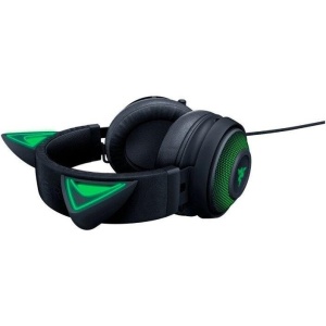 Casti Razer Kraken Kitty V2 Pro USB-A, senzitivitate 96 dB SPL / mW @ 1kHz by HATS si senzitivitate microfon -42 dB, frecventa raspuns 20Hz-20kHz, frecventa raspuns microfon 100Hz-10kHz impedanta 32 Ω (1 kHz), lungime cablu 2m, negru - Img 5