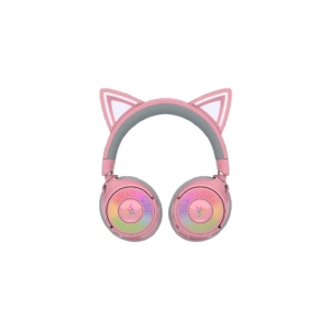 Casti wireless Razer Kraken Kitty V3 Pro, THX Spatial Audio, iluminare RGB, frecventa raspuns 20 Hz - 28 kHz, microfon detasabil unidirectional, roz