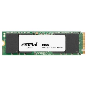 Crucial E100. SSD capacity: 480 GB, SSD form factor: M.2, Read speed: 4700 MB/s, Write speed: 2500 MB/s