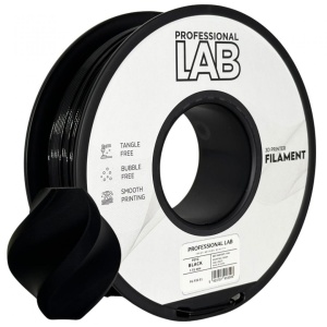 Filament 3D Proffesional Lab, Diamentru 1.75mm, Greutate: 1KG, Culoare: nEGRU, Material: PETG, Temperatura: 220-240c.