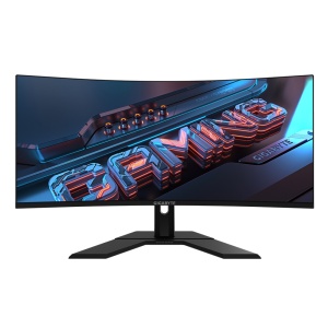 Gigabyte Monitor Gaming 34" GS34WQC, Non-glare, Rezolutie: 3440 x 1440 (WQHD), Luminozitate:300 cd/m2 (TYP), Contrast: 4000:1, unghi vizializare: 178°(H)/178°(V), culori: 16.7M, Timp raspuns; 1ms, Rata refresh: 120Hz, HDR Ready, Flicker-free, Interfata: