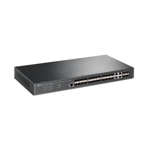 "JetStream™ 24-Port SFP L2+ Managed Switch with 4 10GE SFP+ Slots PORT: 20× Gigabit SFP Ports, 4× Gigabit SFP/RJ45 Combo Ports, 4× 10G SFP+ Slots, RJ45/Micro-USB Console Port SPEC: 1U 19-inch Rack-mountable Steel Case FEATURE: Integration with JetStream™ - Img 2