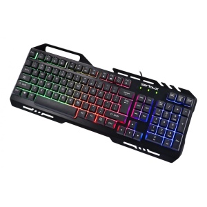 Kit Gaming Serioux Tobis 3 in 1, Tastatura de gaming, 104 taste, 7 taste Anti-ghosting, design slim, iluminare rainbow, structura metalica + taste negre, suport telefon, cablu USB 1.5M PVC, plug and play; Mouse gaming, senzor Sunplus 192, 1000-6400 DPI, - Img 8