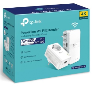 Kit PowerLine, TP-Link, TL-WPA7617 KIT, AV1000 Gigabit Powerline ac Wi- Fi, TL-WPA7517+ TL-PA7017, Standarde și Protocoale: IEEE 1901, IEEE 802.3, IEEE 802.3u, IEEE 802.3ab, IEEE 802.11b/g/n (2.4GHz), IEEE 802.11a/n/ac (5GHz), acoperire: 300m prin - Img 3