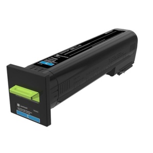 LEXMARK 72K2XC0 laser toner,culoare cyan,return program ,capacitate mare 22 k pagini, compatibilitate CS820de / CS820dte / CS820dtfe