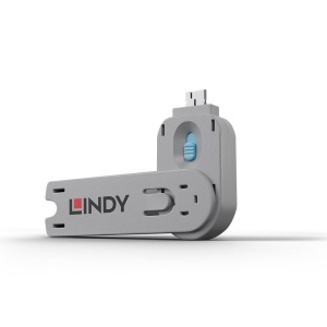 Lindy LY-40622, USB Type A Port Blocker Key, blue