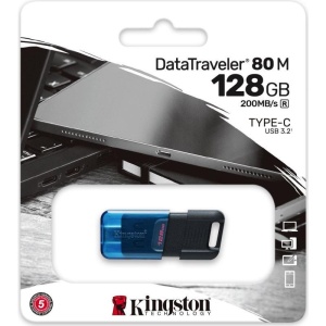 Memorie USB Flash Drive Kingston 128GB Data Traveler 80, USB-C 3.2 - Img 3