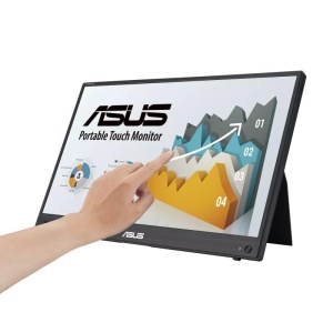 Monitor Asus 15.6" MB16AHT, Touch: P-Cap, Diagonal (inch): 15.6, Diagonal (cm): 39.6, Aspect ratio: 16:9, Panel: IPS, Resolution: 19 20x1080, Refresh Rate: 60Hz, Response time GtG: 5ms, Brightness (max): 250 cd/㎡, Contrast (static) : 700:1, Viewing - Img 2