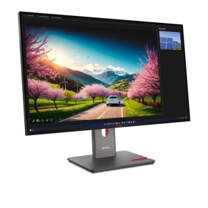Monitor LenovoThinkVision P32UD-40 Monitor; 31.5"IPS, UHD (3840x2160), 16:9, Brightness: 350 cd/m², Contrast ratio: 1500:1, Response time: 4ms GtG (Extreme mode) / 6ms GtG (Typical mode), Dot / Pixel Per Inch: 140 dpi, Color Gamut: 98% DCI-P3, 99% sRGB, - Img 2
