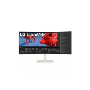 Monitor LG 37.5" 38WR85QC-W.AEU, Curvature: 2300R, Diagonal (inch): 37.5, Diagonal (cm): 95, Aspect ratio: 21:9, Panel: IPS, Resolution: 3840x2160, Refresh Rate: 144Hz, Response time GtG: 1ms, Brightness (max): 600 cd/m², Contrast (static) : 1000:1, - Img 1