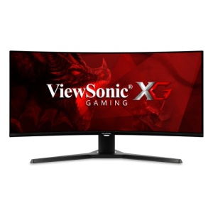 Monitor ViewSonic 34" VX3418-2KPC, Curvature: 1500R, Diagonal (inch): 34, Diagonal (cm): 86.36, Aspect ratio: 21:9, Panel: VA, Resolution: 3440x1440, Refresh Rate: 180Hz, Response time MPRT: 1ms, Brightness (max): 300 cd/m², Contrast (static) : 4000:1,