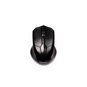 MOUSE Spacer, PC sau NB, fara fir, USB 2.4 GHz, optic, 1600 dpi, butoane/scroll 3/1, negru, SPMO-W02 - Img 2