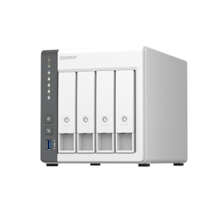 NAS QNAP 433 4-Bay, CPU ARM 2.0GHz Quad core, RAM 4GB, HDD 2.5"/3.5" SATA 6Gbps (neincluse), LAN: 1 x 2.5GbE + 1 x GbE, USB3.2 Gen1: 1 USB2.0: 2, tower, adaptor alimentare, garantie 2 ani