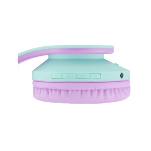 PowerLocus Casti pentru copii wireless KidsCats Purple/Teal - Img 4