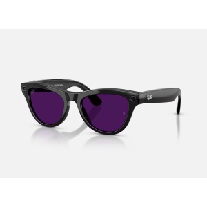 RayBan Meta SKYLER High Bridge Fit - Shinny Black - Amethyst Transitions® Gen2 - Img 2