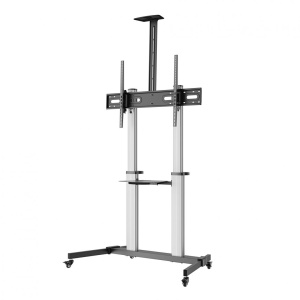Stand TV mobil Serioux 44-610TW, dimensiuni 1292x717x2327mm, compatibiliate dimensiune ecran 60"-100", VESA: 200x200, 400x200, 300x300, 400x400, 600x400, 800x400, 800x600, 1000x600, greutate maximă suportata: 100 kg, interval de înclinare: +5°~-10°, - Img 2