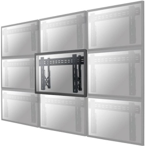 Suport perete Videowall individual pull-out Neomounts by Newstar, 32"-75", VESA 200x200~600x400, max load 50kg, profil 56-215mm, rotate +/-3°, micro-adjustment, lockable (lock not included), unul per monitor