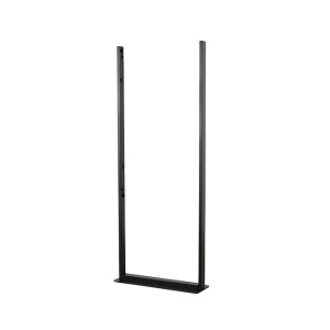 Suport podea double sided B-Tech compatibil cu seria OM55N-D Samsung (Signage Display), suporta pana la la 50kg, montare tip portret, desing subtire potrivit pentru instalarea in interior, cable management integrat, negru - Img 1