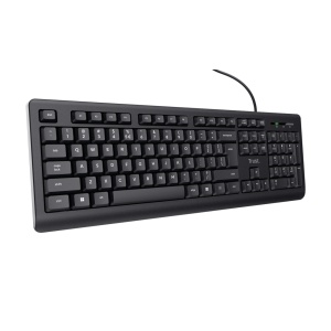 Tastatura cu fir Trust, negru