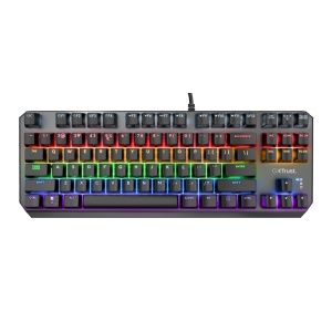 Tastatura Trust GXT834 Callaz Tenkeyless cu fir mecanica, negru