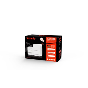 Tenda Powerline Extender Kit, PH10KIT, AV1000, Wi-Fi Powerline Extender + Powerline Adapter, antena interna, standarde wireless: IEEE 802.3, IEEE 802.3u, IEEE802.3ab, IEEE802.11a/b/g/n/ac, Wireless: 5GHz Up to 433Mbps, 2.4GHz Up to 200Mbps. - Img 1