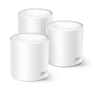 TP-Link AX3000 whole home mesh Wi-Fi 6 System, Deco X50 Pro (3-pack); Standarde Wireless: IEEE 802.11ax/ac/n/a 5 GHz, IEEE 802.11ax/n/b/g 2.4 GHz, viteza wireless: 5 GHz: 2402 Mbps (802.11ax, HE160), 2.4 GHz: 574Mbps (802.11ax), Acoperire: 4-6