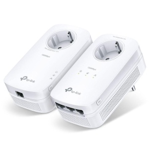 TP-Link Kit Gigabit Powerline Passthrough cu 3 Porturi AV1300, TL- PA8033P KIT, Standarde si Protocoale: HomePlug AV1.1, HomePlug AV2.0,IEEE 1901,IEEE 802.3,IEEE 802.3x, IEEE 802.3u, IEEE 802.3ab, Interfata: 3 x 10/100/1000 RJ45, 1 x priza alimentare,