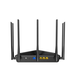 Wireless Router Tenda, RX27PRO; AXE5700, TRI-Band Gigabit Wi-Fi 6 Router, Standarde si protcoale: IEEE802.3, IEEE802.3u,IEEE802.3ab, interfata: 1*10/100/1000Mbps WAN port, 3*10/100/1000Mbps LAN ports, 5 x Antene externe, Dimensiuni: 261*168*60mm, Viteza - Img 3